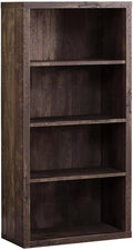 Monarch Specialties Bookcase - Sturdy Etagere with 3 Adjustable Book Shelves - 48”H (Brown)