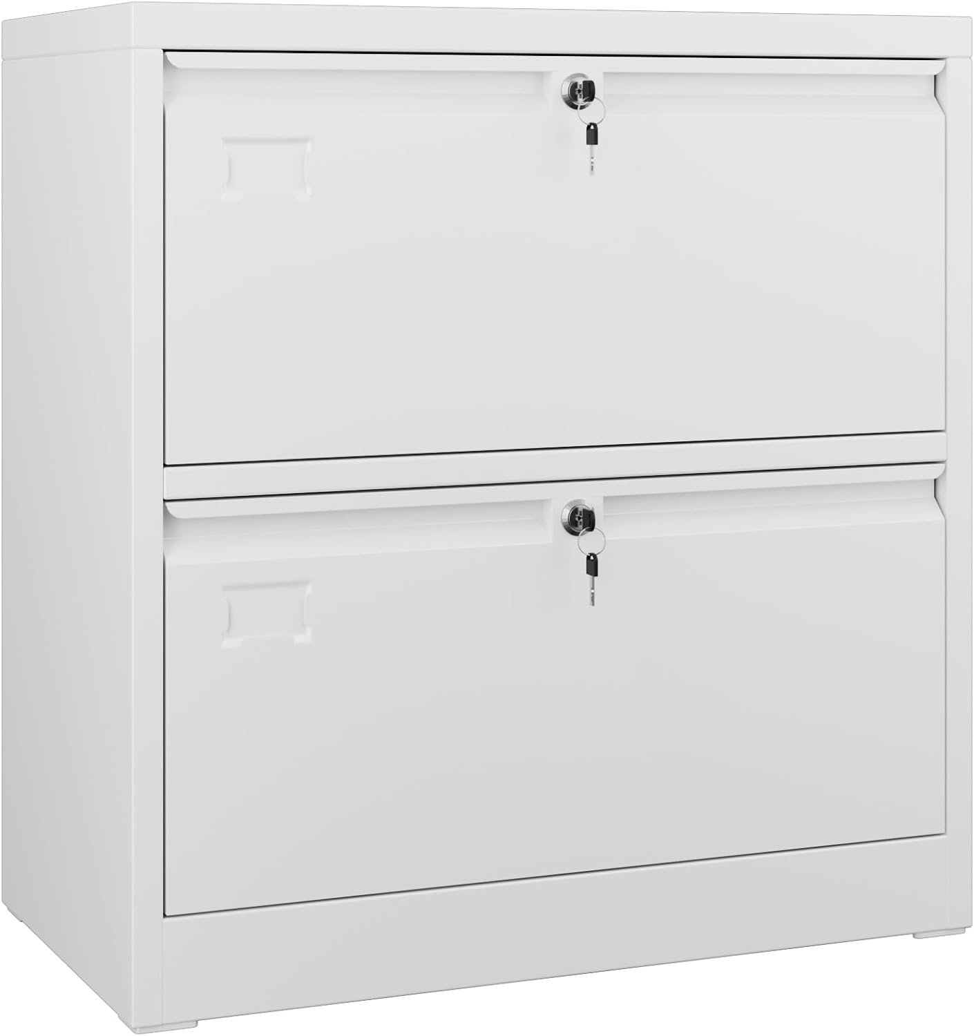 Aobabo 4 Drawer Wide Lateral File Cabinet, Metal Filing Cabinet with Lock, Suitable for Home Office School Hanging Files Letter/Legal/F4/A4 Size,Black,Required-Assembly,15.87" D x 28.94" W x 57.17" H