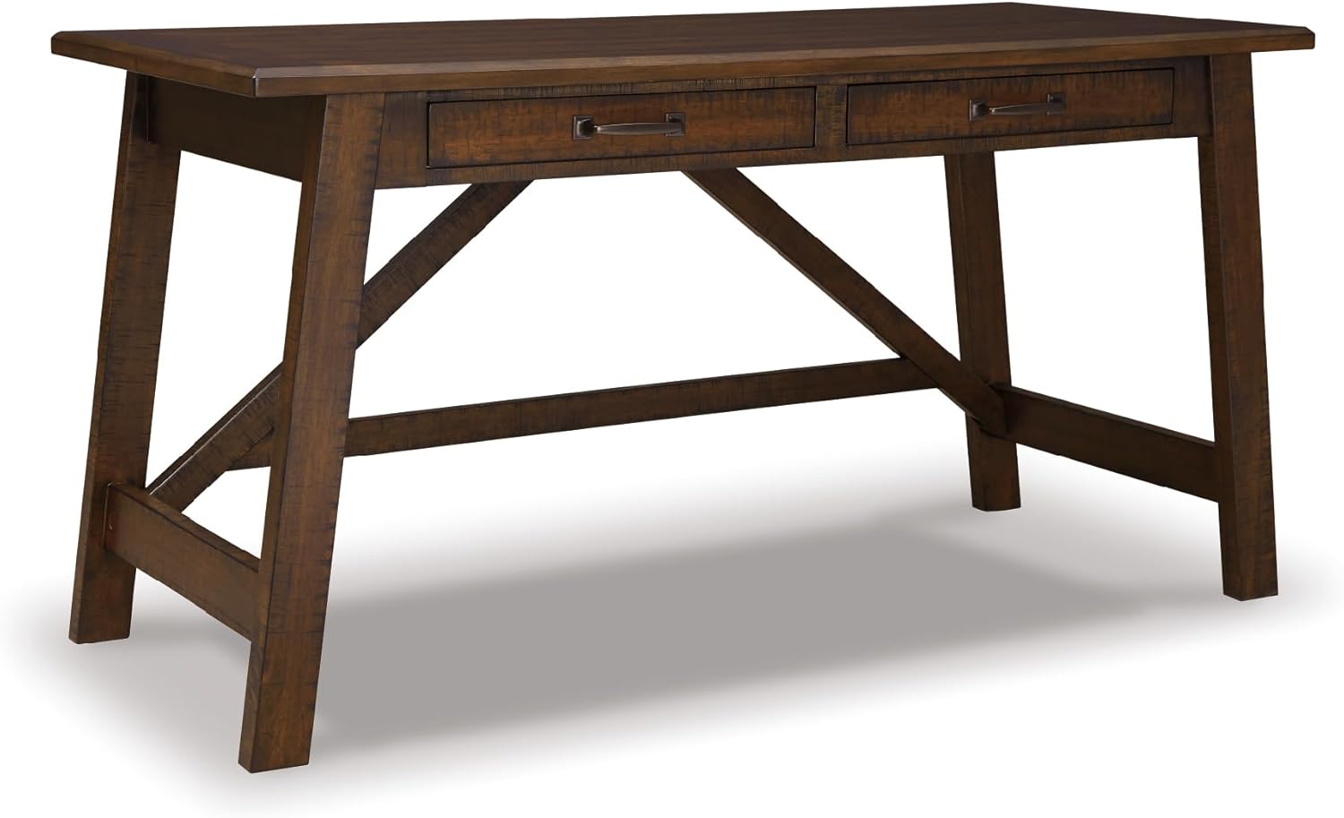 Signature Design by Ashley Baldridge Rustic Home Office Desk, Distressed Brown