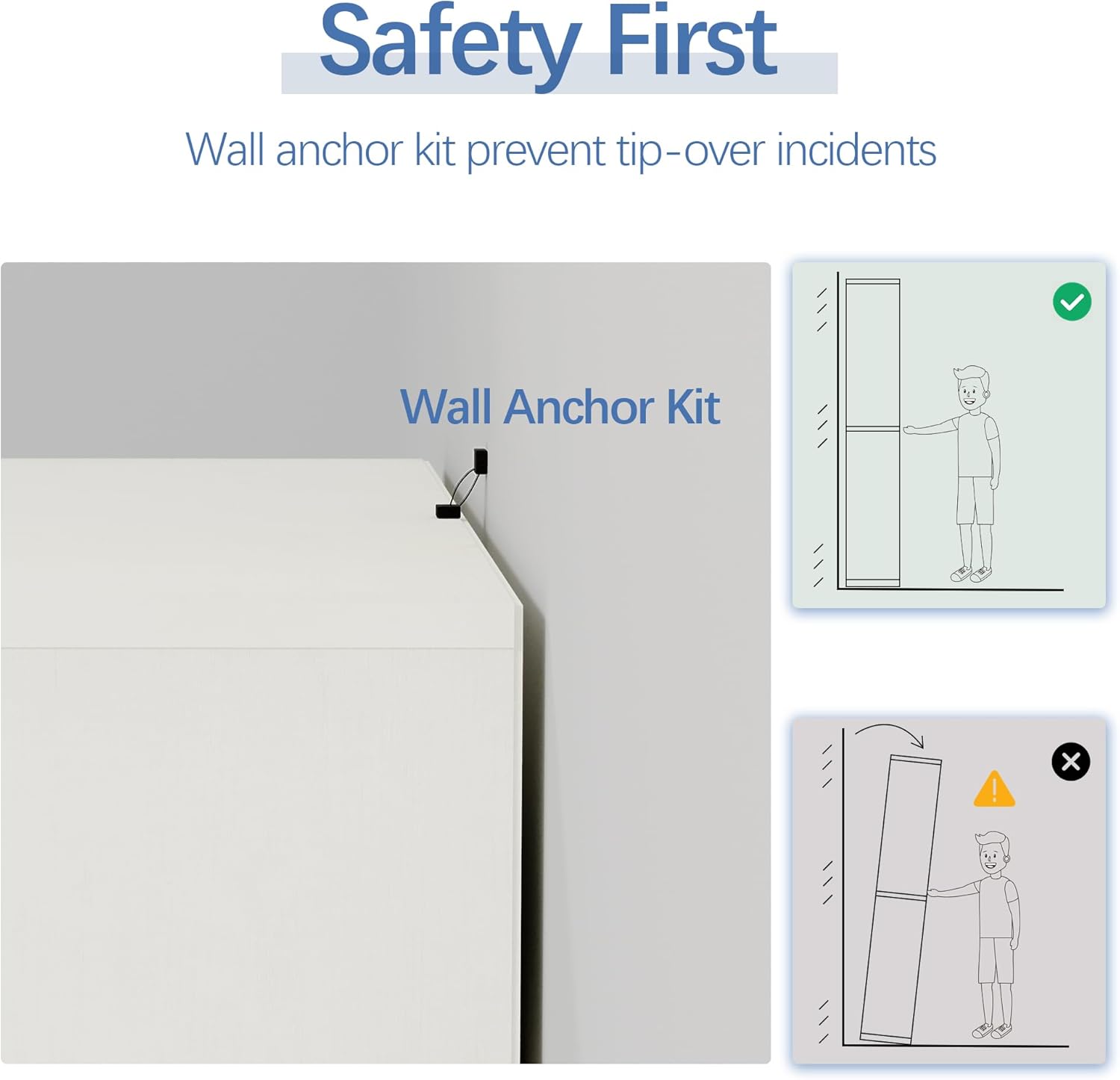 blini 5-Shelf Tall Bookcase White Wooden Bookshelves 33in Wide 5 Tier Bookcases with Adjustable Shelves Floor Standing Display Book Shelves 70 in Tall Bookcase for Home Office, Living Room, Bed Room