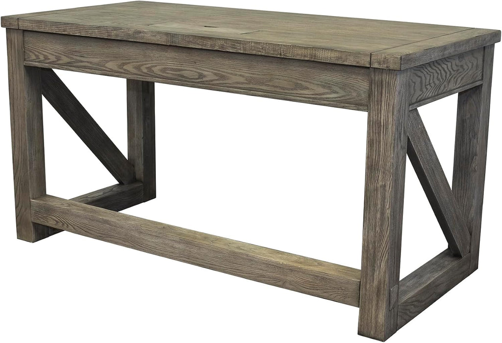 Martin Furniture Avondale Writing Desk Writing Table Wood Office Desk Gray (IMAE384G)
