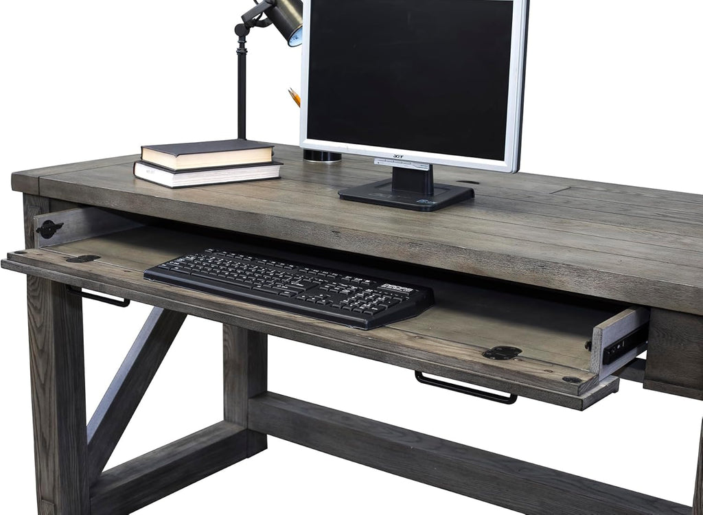 Martin Furniture Avondale Writing Desk Writing Table Wood Office Desk Gray (IMAE384G)