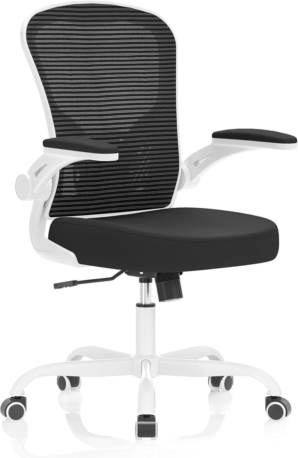 Office Chair, Ergonomic Desk Chairs 330LBS Capacity High Back Mesh Computer Chair with Flip-up Armrests, Comfy Work Chair with Adjustable Lumbar Support, Rolling Chair