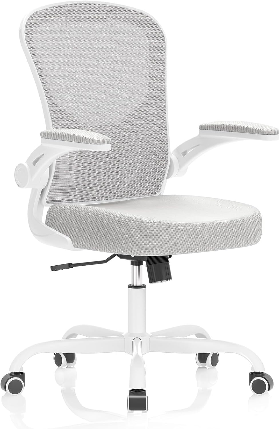 Office Chair, Ergonomic Desk Chairs 330LBS Capacity High Back Mesh Computer Chair with Flip-up Armrests, Comfy Work Chair with Adjustable Lumbar Support, Rolling Chair