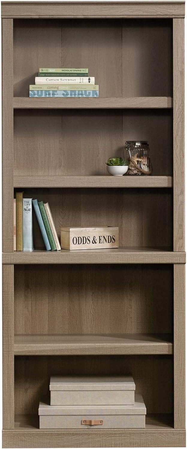 Realspace® 72" H 5-Shelf Bookcase, Spring Oak