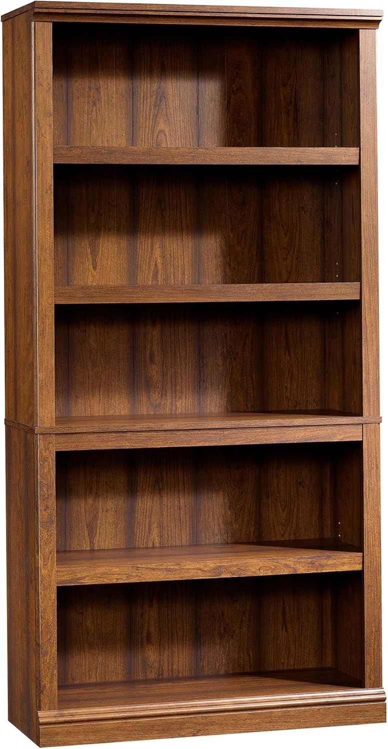 Sauder Miscellaneous Storage 5-Shelf Bookcase/ Book shelf, Select Cherry finish