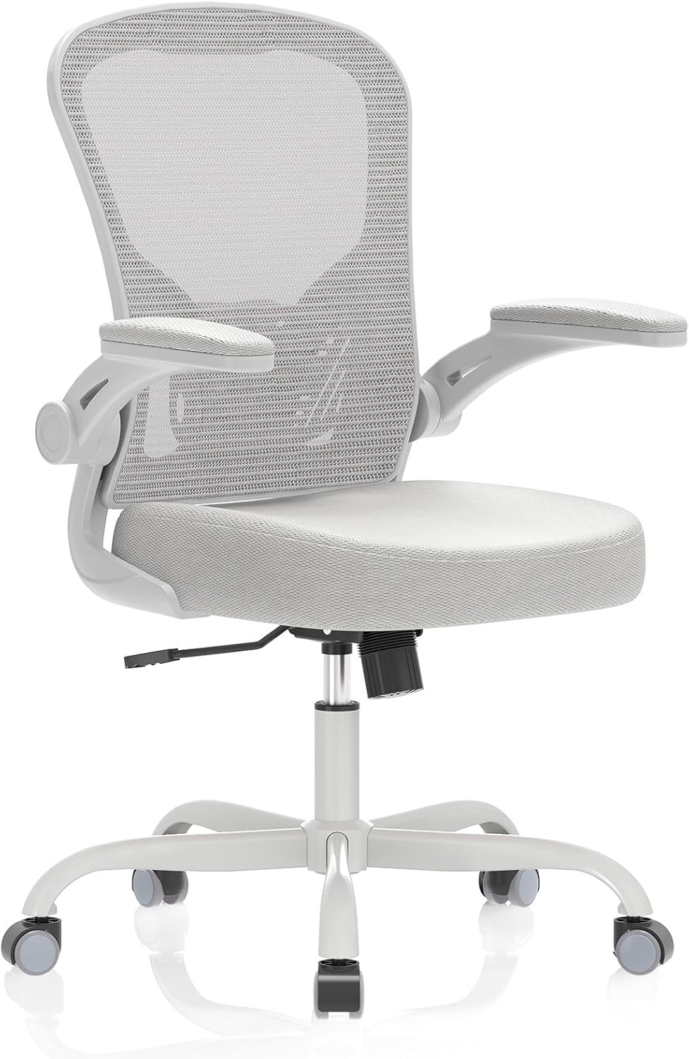 Office Chair, Ergonomic Desk Chairs 330LBS Capacity High Back Mesh Computer Chair with Flip-up Armrests, Comfy Work Chair with Adjustable Lumbar Support, Rolling Chair