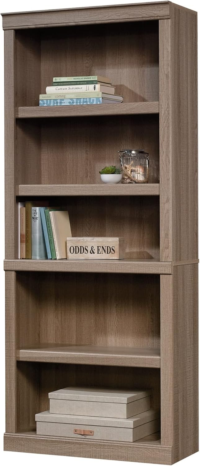 Realspace® 72" H 5-Shelf Bookcase, Spring Oak