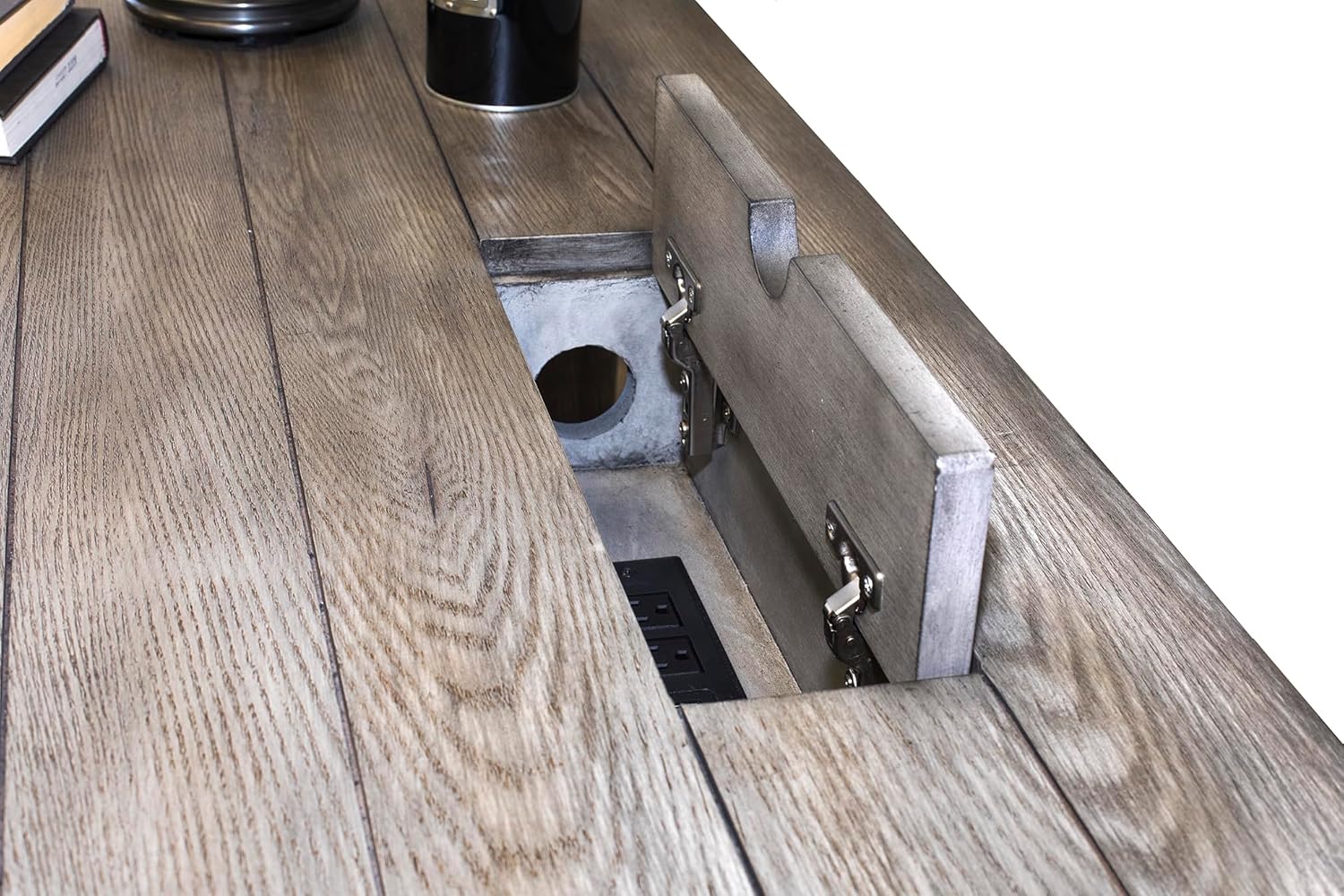 Martin Furniture Avondale Writing Desk Writing Table Wood Office Desk Gray (IMAE384G)